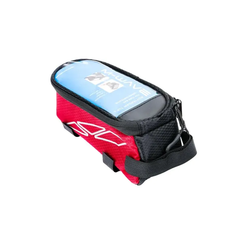 Felső váz táska, M-Wave, bicikli kerékpár (piros-fekete)